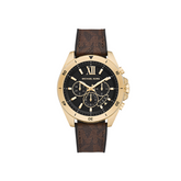 Michael Kors Men's Brecken Stainless Steel Chronograph Multicolor Dial 45mm Watch(MK8849)